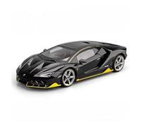 PIPJLCGE Réplique miniature de voiture modèle 1:18 pour Lamborghini Centenario Lp770-4 Mini modèle de voiture en alliage, décoration de salon, véhicule moulé sous pression (noir)