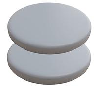 PIPOEI Galette de Chaise Ronde Lot de 2, Coussin de Chaise Rond Housse ImperméAble, Galette de Chaises Dehoussable Lavable, ImperméAble Anti Taches Coussins Chaises de Bar Cuir de Decorative C-2,45cm