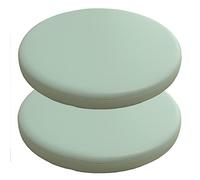 PIPOEI Galette de Chaise Ronde Lot de 2, Coussin de Chaise Rond Housse ImperméAble, Galette de Chaises Dehoussable Lavable, ImperméAble Anti Taches Coussins Chaises de Bar Cuir de Decorative C-1,35cm