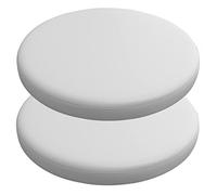 PIPOEI Galette de Chaise Ronde Lot de 2, Coussin de Chaise Rond Housse ImperméAble, Galette de Chaises Dehoussable Lavable, ImperméAble Anti Taches Coussins Chaises de Bar Cuir de Decorative C-8,40cm