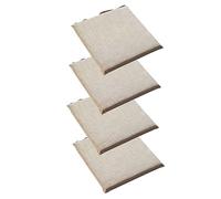 PIPOEI Lot de 2/4/6 Coussins de Chaise avec Attaches, Galette de Chaise Confortables et Lavables, Coussin Chaise pour Maison, Cuisine, Salle à Manger, Intérieur et Extérieur G-4,40 x 40cm
