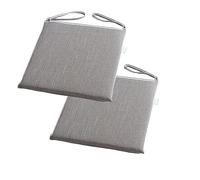 PIPOEI Lot de 2/4/6 Coussins de Chaise avec Attaches, Galette de Chaise Confortables et Lavables, Coussin Chaise pour Maison, Cuisine, Salle à Manger, Intérieur et Extérieur B-2,45 x 45cm