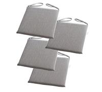 PIPOEI Lot de 2/4/6 Coussins de Chaise avec Attaches, Galette de Chaise Confortables et Lavables, Coussin Chaise pour Maison, Cuisine, Salle à Manger, Intérieur et Extérieur B-4,45 x 45cm