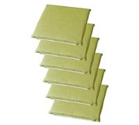 PIPOEI Lot de 2/4/6 Coussins de Chaise avec Attaches, Galette de Chaise Confortables et Lavables, Coussin Chaise pour Maison, Cuisine, Salle à Manger, Intérieur et Extérieur E-6,40 x 40cm
