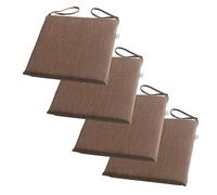 PIPOEI Lot de 2/4/6 Coussins de Chaise avec Attaches, Galette de Chaise Confortables et Lavables, Coussin Chaise pour Maison, Cuisine, Salle à Manger, Intérieur et Extérieur C-4,40 x 40cm