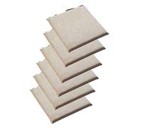 PIPOEI Lot de 2/4/6 Coussins de Chaise avec Attaches, Galette de Chaise Confortables et Lavables, Coussin Chaise pour Maison, Cuisine, Salle à Manger, Intérieur et Extérieur G-6,40 x 40cm