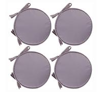 PIPOEI Lot de 2/4/6 Coussins de Chaise Ronds avec Attaches pour Jardin, 38 cm Coussin Rond pour Cuisine, Coussins de Siège, Salon, Terrasse, Bureau, Magasin B-07