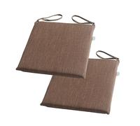 PIPOEI Lot de 2/4/6 Galette de Chaise, Coussin de Chaise Déhoussable avec Fermeture éclair, Coussins de Chaises Carrés, Coussin de Chaise Tatami Coussin de Siège Décoration Maison A-2,45 x 45cm
