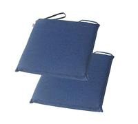 PIPOEI Lot de 2/4/6 Galette de Chaise, Coussin de Chaise Déhoussable avec Fermeture éclair, Coussins de Chaises Carrés, Coussin de Chaise Tatami Coussin de Siège Décoration Maison E-2,40 x 40cm