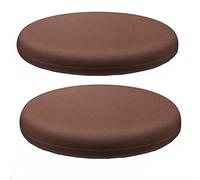 PIPOEI Lot de 2 Coussins de Chaise Ronds, Coussin de siège en Mousse à mémoire de Forme, Coussins de Chaise avec Fermeture éclair dissimulée, Tapis pour Cuisine, Bureau C,35cm