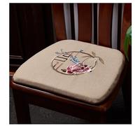 PIPOEI Lot de 2 Galette de Chaise avec Attaches, Assise Confortable en Forme de Trapèze Coussin Durable Respirant pour Salle à Manger, Salon, Bureau, Cuisine 07,42x40CM