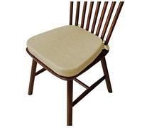 PIPOEI Lot de 2 Galette de Chaise avec Attaches, Assise Confortable en Forme de Trapèze en Coussins de Chaises D'Interieur Mousse à MéMoire C-7,43 * 40 * 35 * 5cm