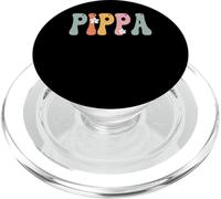 Pippa Retro Groovy Print Mouse Mother Funny Grandma PopSockets PopGrip pour MagSafe