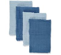 PIPPI 4er Pack Unisex Windeln Für Spucktücher, Kuscheltücher Oder Windeltücher Geeignet Ensemble de Bain, Bleu (Baby Blue 732), Unique (Taille Fabricant: 65x65) Mixte bébé
