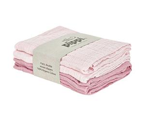 PIPPI 4er Pack Baby Unisex Windeln Für Spucktücher, Kuscheltücher Oder Windeltücher Geeignet, Ensemble de Bain Mixte bébé, Violet (Shrinking 520), Taille Unique (Taille Fabricant: 65x65)