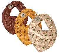 PIPPI Bandana Bib (3er Pack), Bavoir triangle Mixte bébé, opacity, Tortoise Shell, Taglia unica