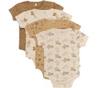 PIPPI Body SS AO-Printed (4-Pack) Maillot de Corps, Vraiment, 104 Mixte bébé