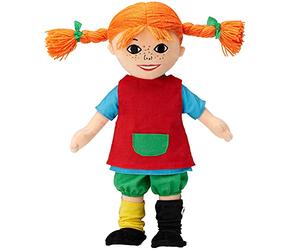 Pippi Calzelunghe Poupée en tissu souple et câlin pour filles de 10 mois 30 cm