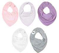 Pippi Halstücher 5er Pack Baby Lätzchen Dreieckstücher Châle, Rose (510), Einheitsgröße Bébé Fille