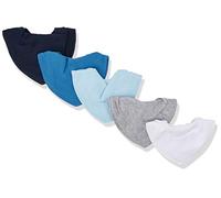 PIPPI Halstücher 5er Pack Baby Lätzchen Dreieckstücher Foulard Tour De Cou, Bleu (Light Dusty Blue 710), Taille Unique Mixte bébé