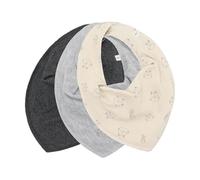 Pippi Lot de 3 bavoirs bandana Uni - AOP