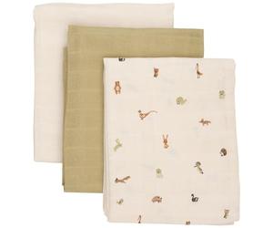 Pippi Lot de 3 couches en tissu unisexe pour bébé 70 x 70 cm