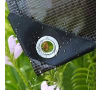 PIPRE 1m x 1.3m Bâche de Protection - étanche, résistant à la déchirure, avec des Oeillets en Acier Inoxydable - Utilisation Polyvalente (220 g/m², Noir)