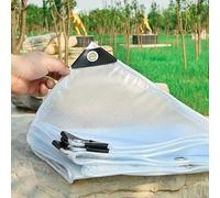 PIPRE 2.4m x 3.6m - Bâche de Protection Extérieur - Bâche Transparente Imperméable Armée, Ultra Résistante, Découpable, Polyéthylène 220g/m², Anti UV - Œillets Aluminium - Translucide