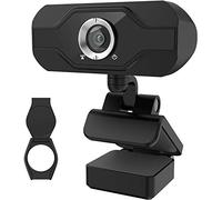 PIPRE Webcam PC avec microphone 1080P, webcam USB plug-and-play avec couvercle de confidentialité, adaptée aux réunions de bureau et d'ordinateur portable, Zoom, Skype, Facetime, Windows, Linux et Mac Noir