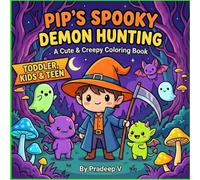 Pip's Spooky Adventures Demon Hunting : A Cute & Creepy Coloring Book: A Bold and Easy Creepy Kawaii Coloring Book Featuring Chibi Monsters, Epic Boss ... Whimsical Fantasy Worlds for Adults and Teens