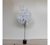 Piptyllite Cerisier artificiel blanc artificiel pour mariage, maison, bureau, décoration intérieure ou extérieure, convient pour 741-C, 155 cm