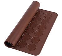 PIQIUQIU 1 tapis de cuisson pour macarons en silicone, 48 cavités, antiadhésif, tapis de cuisson pour macarons, en silicone, 38 x 28 cm
