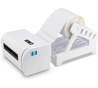 PIQIUQIU Porte-étiquettes, porte-étiquettes thermiques pour rouleaux d'étiquettes, support d'imprimante de codes-barres pour bureau et maison