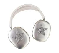 PIQIUZC Coque pour AirPods Max, strass scintillants au design luxueux, coque souple en TPU transparente étincelante pour AirPod Max pour femmes et filles (étoiles)