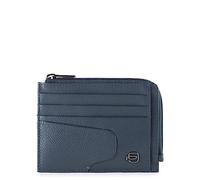 PIQUADRO Akron, Porte-Cartes de crédit pour Homme, Bleu, Taglia Unica, Sachet Akron Porte Monnaie et Cartes de crédit