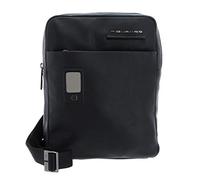 PIQUADRO Akron, Sacoche en Cuir Hommes, Noir, Taglia Unica