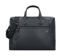 Piquadro Attaché-case Cuir véritable 43.5 cm Compartiment ordinateur noir