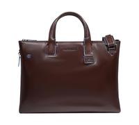 Piquadro Blue Square Porte-documents en cuir 42 cm Compartiment pour ordinateur portable brun