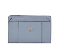 Piquadro Portefeuille Femme avec Porte-Monnaie Femme Cuir Bleu Clair