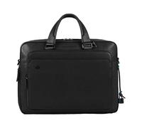 Piquadro Black Square Porte-documents en cuir 40 cm Compartiment pour ordinateur portable noir