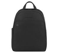 Piquadro Black Square Daypack Cuir 36 cm Compartiment pour ordinateur portable noir