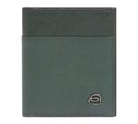 Piquadro Black Square Étui pour cartes de crédit Protection RFID Cuir véritable 9 cm vert