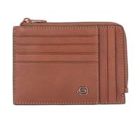 Piquadro Black Square Porte-cartes de crédit RFID en cuir 12,5 cm brun