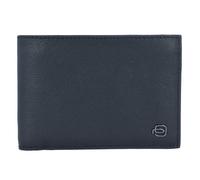 Piquadro Black Square Porte-monnaie en cuir RFID 12,5 cm noir