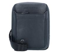 Piquadro Black Square Sac à bandoulière Cuir véritable 17 cm noir