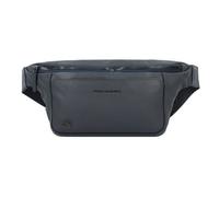 Piquadro Black Square Sac banane Cuir véritable 31 cm bleu