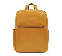 Piquadro Blue Square Daypack Protection RFID Cuir 37 cm Compartiment pour ordinateur portable jaune