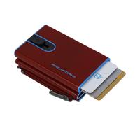 Piquadro - Blue Square Compact Wallet - Homme - Accessoires - Rouge - Taille: ONE Size