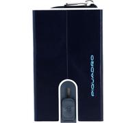 PIQUADRO Blue Square Compact Wallet Slider RFID Blu Notte