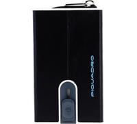 PIQUADRO Blue Square Compact Wallet Slider RFID Nero